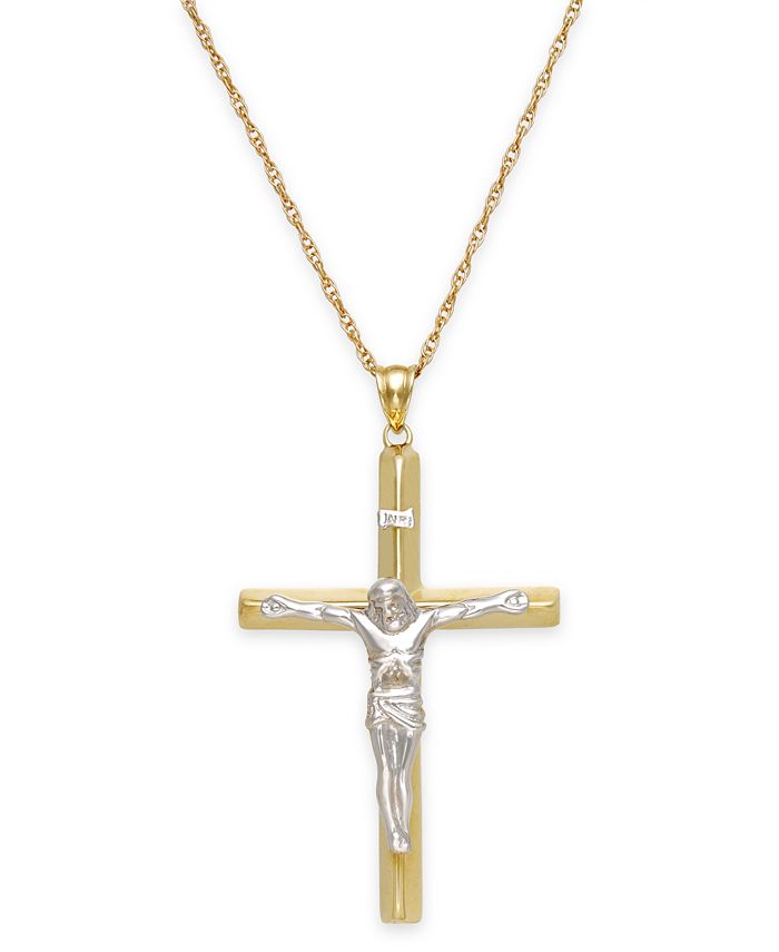 Macy's Men's Crucifix Pendant in 10k Gold