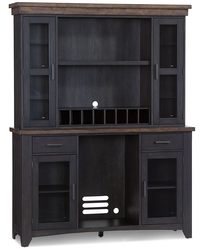 Furniture Peighton Back Bar with Hutch