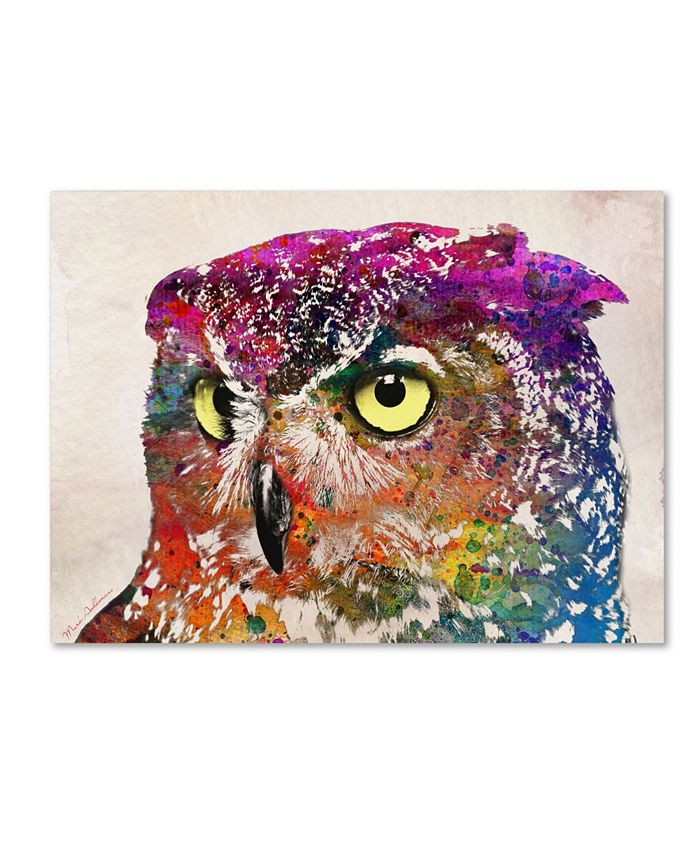 Trademark Global Mark Ashkenazi 'Owl Drowing' Canvas Art - 18" x 24"