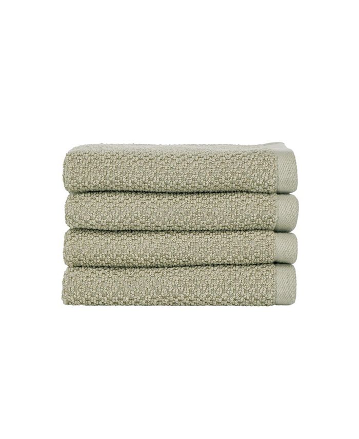 Nate Home by Nate Berkus Cotton Textured Weave Washcloths - Set of 4