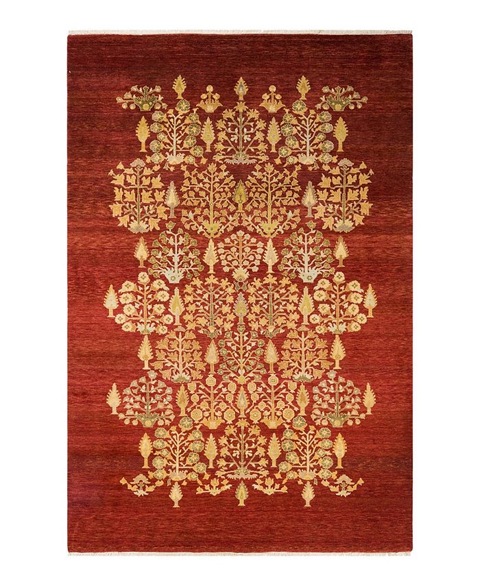 ADORN HAND WOVEN RUGS CLOSEOUT! Eclectic M1478 6'1" x 9'4" Area Rug