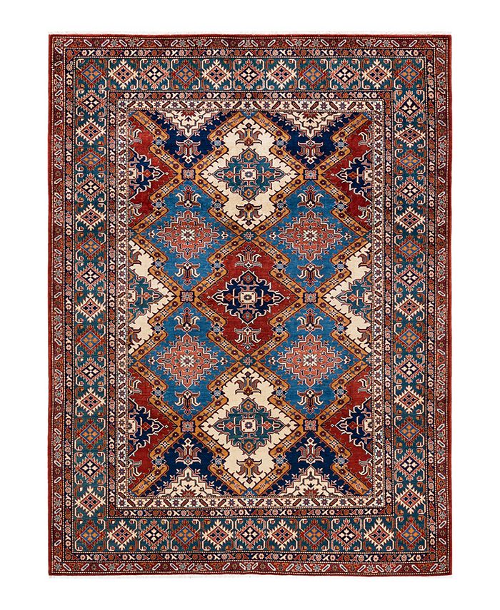 ADORN HAND WOVEN RUGS Tribal M187364 7'3" x 10' Area Rug