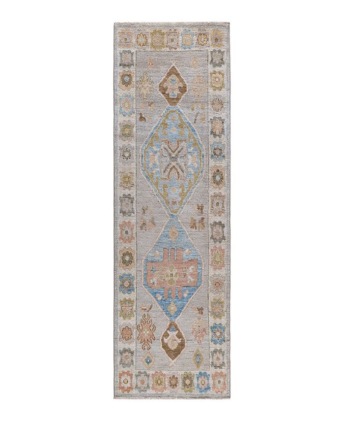 ADORN HAND WOVEN RUGS Oushak M1973 2'8" x 8'9" Runner Area Rug