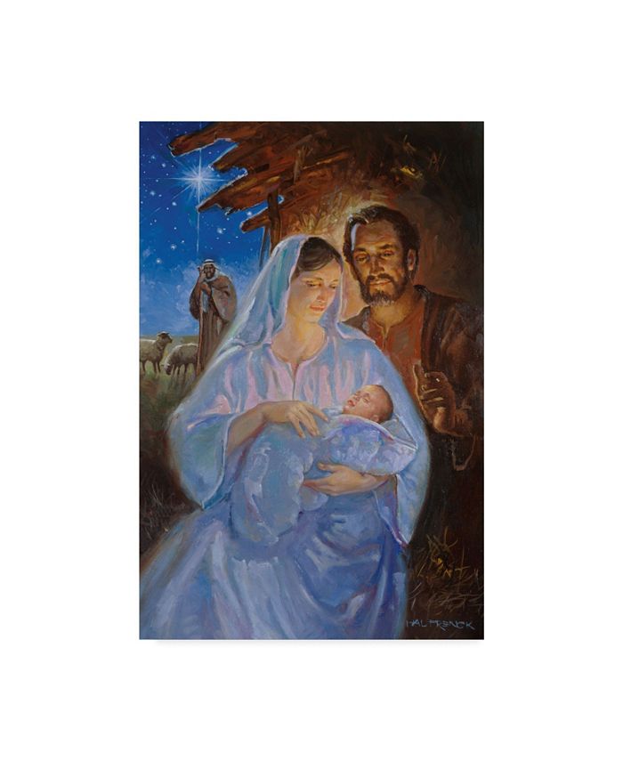 Trademark Global Hal Frenck 'The Holy Family' Canvas Art - 12" x 19"