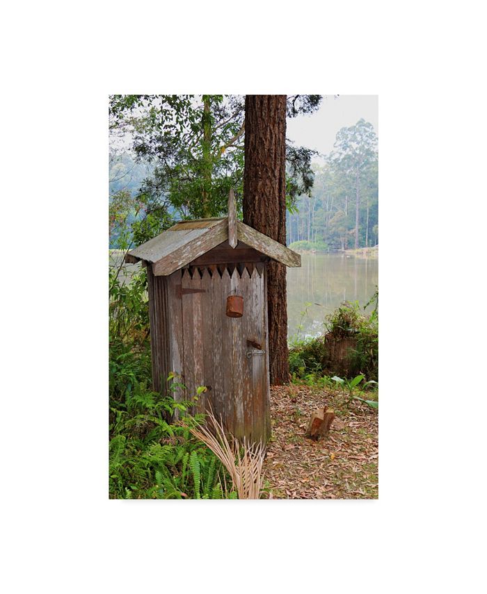 Trademark Global Incredi 'Outhouse' Canvas Art - 12" x 19"