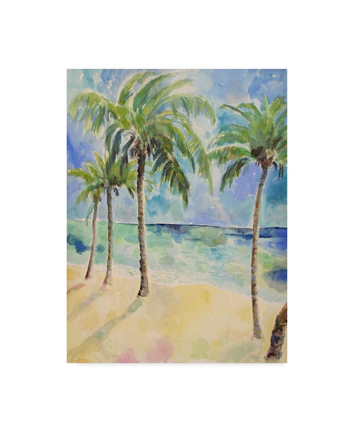 Trademark Global Lorraine Platt 'Palm Trees Coastal' Canvas Art - 35" x 47"