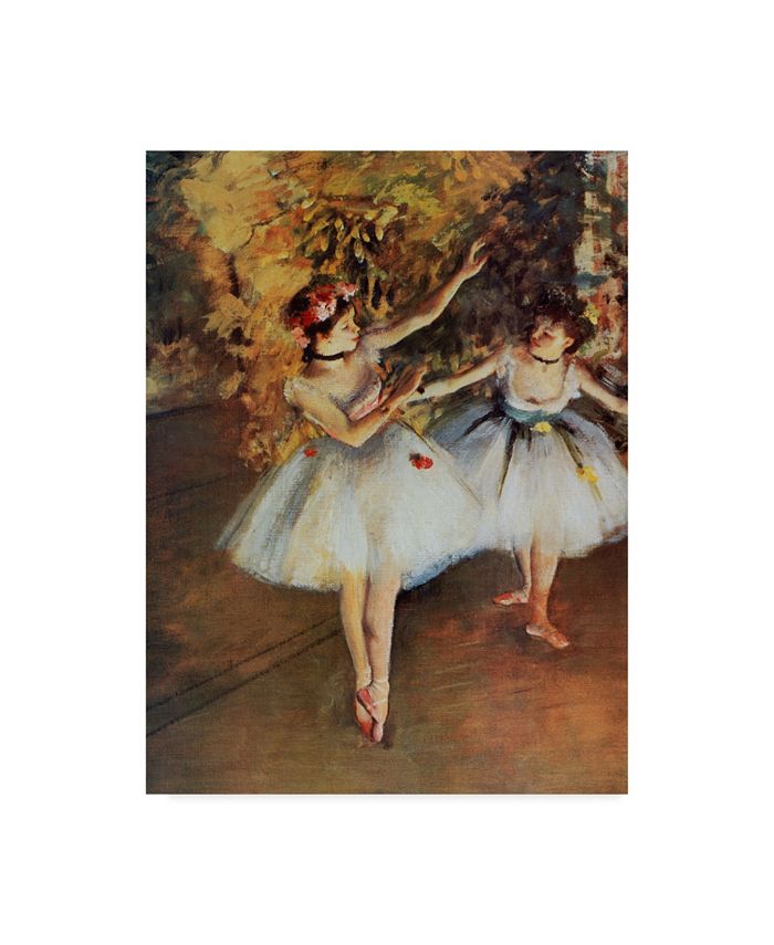 Trademark Global Masters Collection 'Two Dancers On Stage' Canvas Art - 18" x 24"