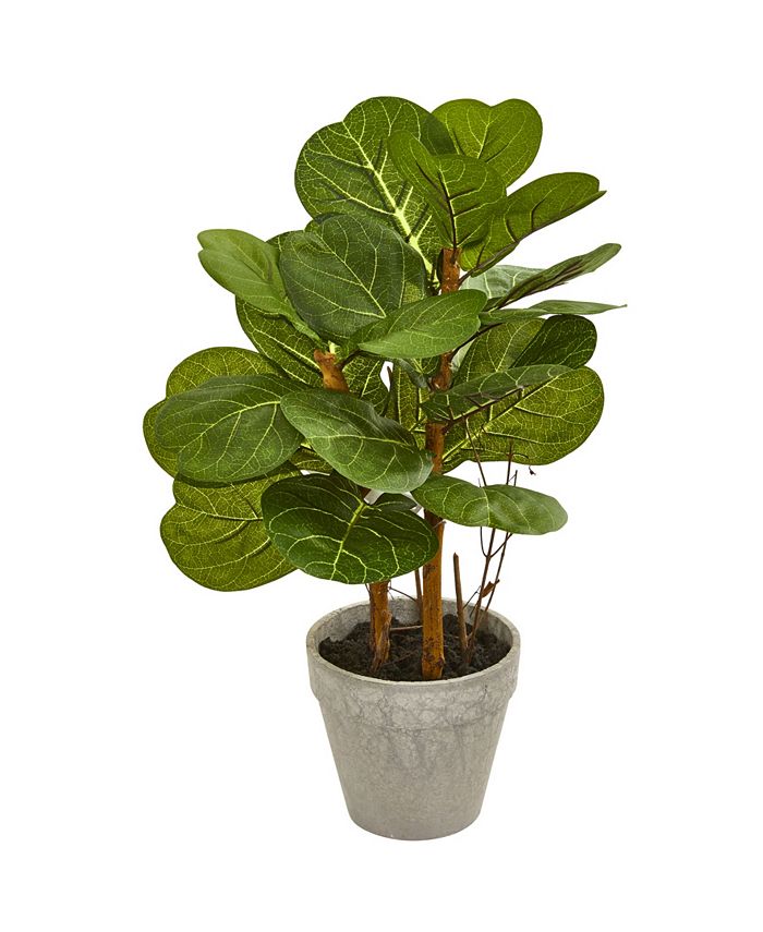 Nearly Natural 22" Fiddle Leaf Artificial Plant