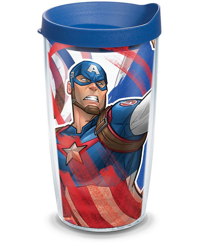 Tervis Tumbler Tervis Marvel - Captain America Iconic Made in USA Double Walled  Insulated Tumbler Travel Cup Keeps Drinks Cold & Hot, 16oz, Classic