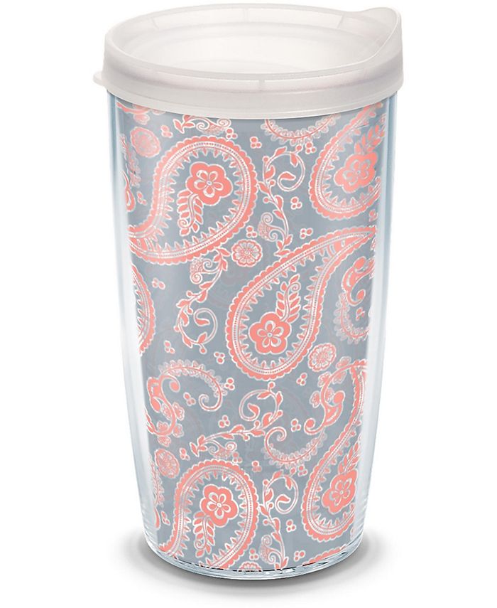 Tervis Tumbler Tervis Paisley Pattern Made in USA Double Walled  Insulated Tumbler Travel Cup Keeps Drinks Cold & Hot, 16oz, Clear
