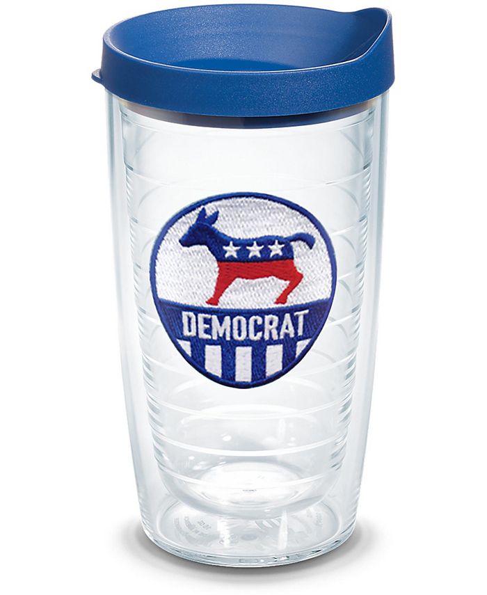 Tervis Tumbler Tervis Democrat Emblem Made in USA Double Walled  Insulated Tumbler Travel Cup Keeps Drinks Cold & Hot, 16oz, Classic