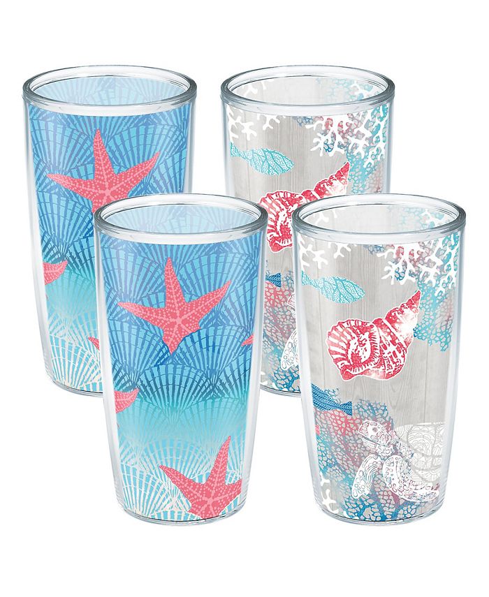 Tervis Tumbler Tervis Ocean Life Dive Made in USA Double Walled  Insulated Tumbler Cup Keeps Drinks Cold & Hot, 16oz - 4pk - Unlidded, Assorted