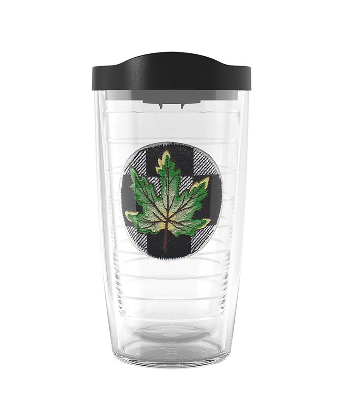 Tervis Tumbler Tervis Checkerboard Fall Leaf Green Made in USA Double Walled  Insulated Tumbler Travel Cup Keeps Drinks Cold & Hot, 16oz, Green