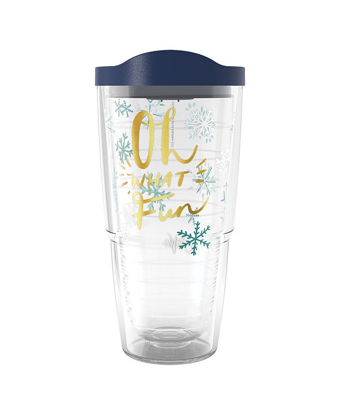 Tervis Tumbler Tervis EttaVee Oh What Fun Christmas Holiday Made in USA Double Walled  Insulated Tumbler Travel Cup Keeps Drinks Cold & Hot, 24oz, Oh What Fun