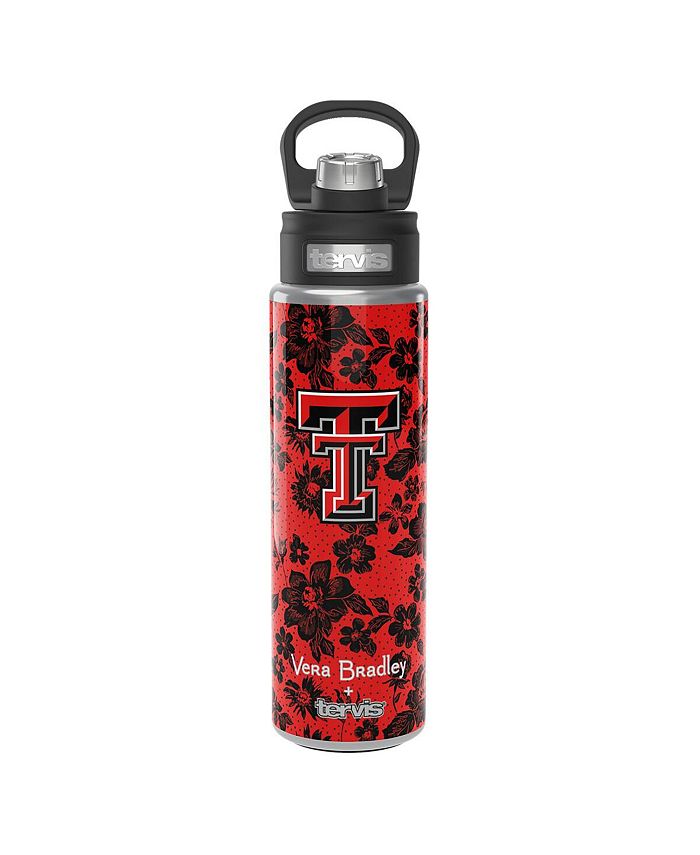 Vera Bradley x Tervis Tumbler Texas Tech Red Raiders 24 Oz Wide Mouth Bottle with Deluxe Lid