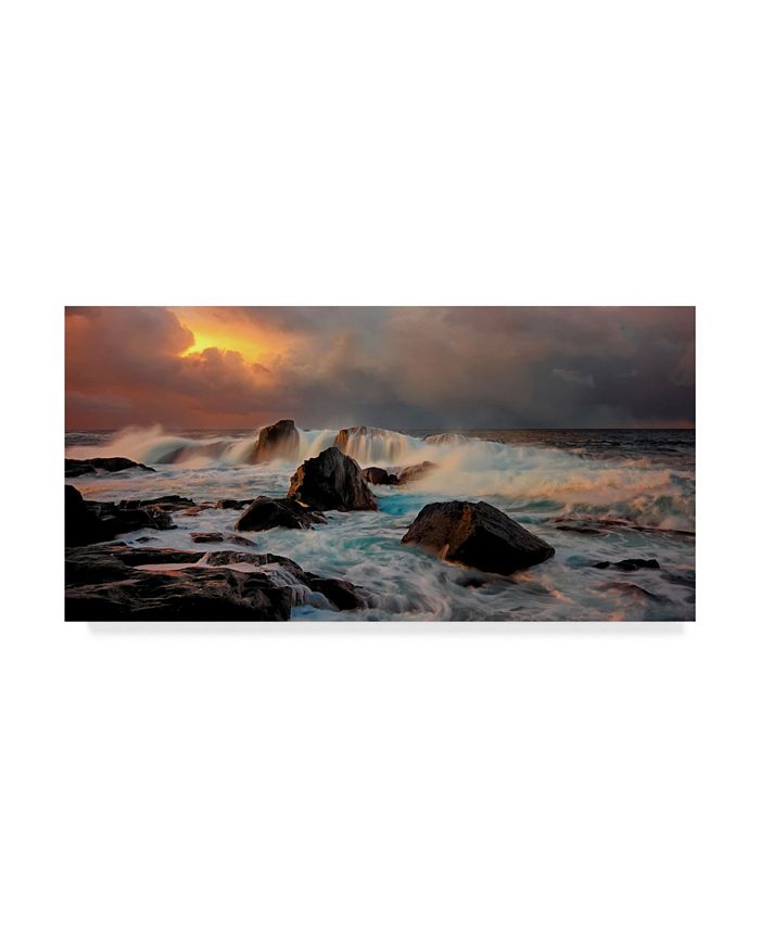 Trademark Global Bjorn a Hveding After Storm Wave Canvas Art - 37" x 49"