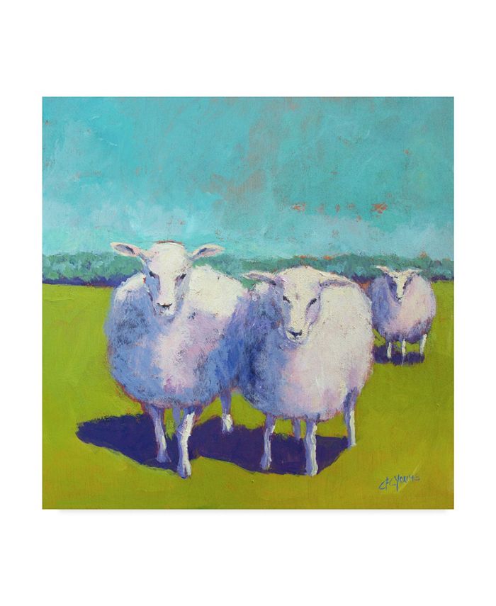 Trademark Global Carol Young Sheep Pals I Canvas Art - 27" x 33"