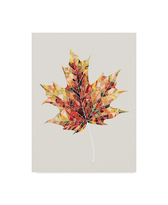 Trademark Global Grace Popp Fall Mosaic Leaf III Canvas Art - 20" x 25"