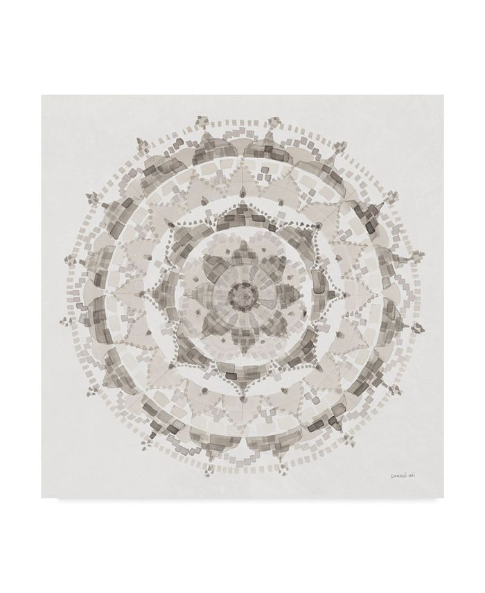 Trademark Global Danhui Nai Neutral Mandala Canvas Art - 15" x 20"