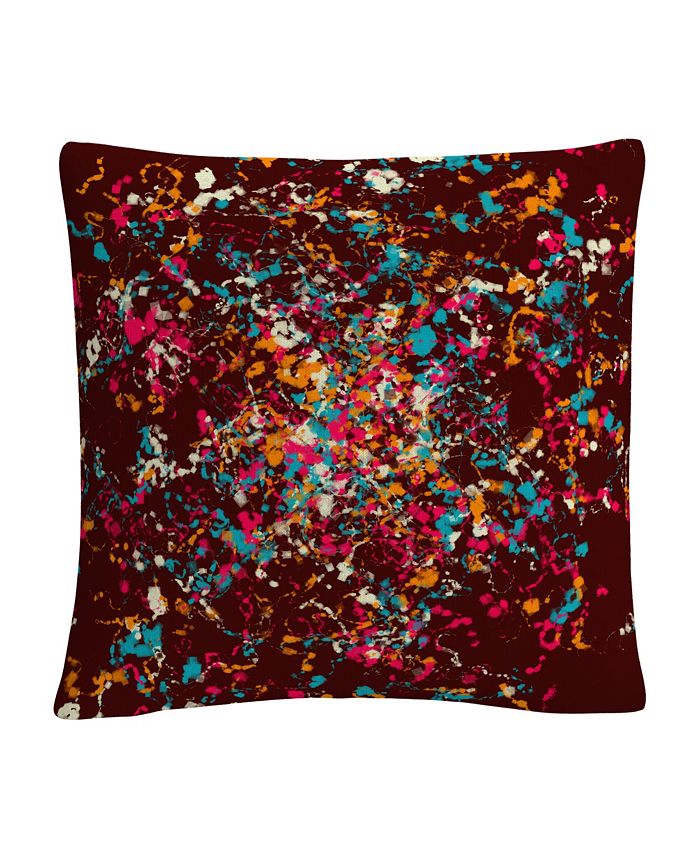 Baldwin ABC Speckled Colorful Splatter Abstract 3Decorative Pillow, 16" x 16"