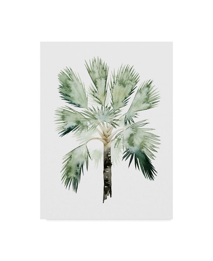 Trademark Global Grace Popp Watercolor Palm of the Tropics I Canvas Art - 15" x 20"