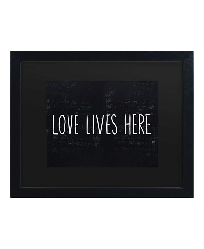 Trademark Global Michael Mullan Love Lives Here Matted Framed Art - 15" x 20"