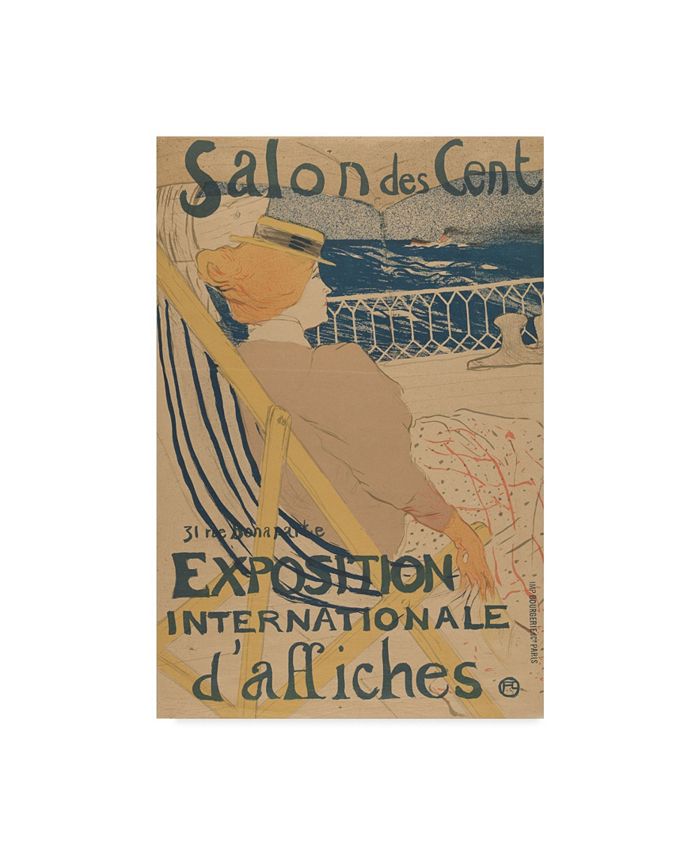 Trademark Global Henri De Toulouse-Lautrec Salon Des Cent Exposition Internationale Daffiches Canvas Art - 20" x 25"