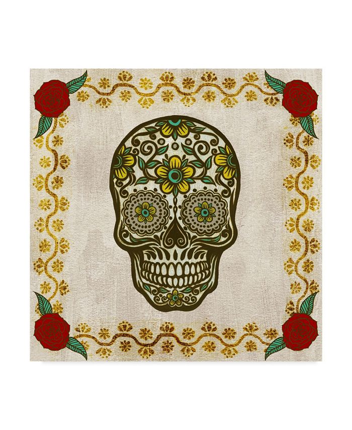 Trademark Global Melissa Wang Ornate Day of the Dead II Canvas Art - 15" x 20"