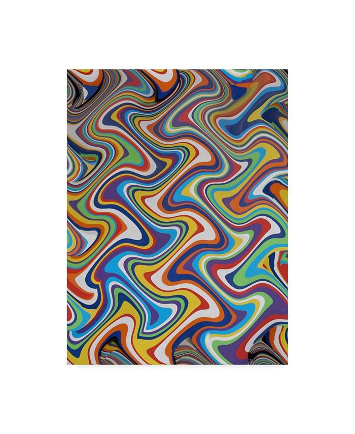 Trademark Global American School Verticle Carpet Abstract 6 Canvas Art - 15" x 20"