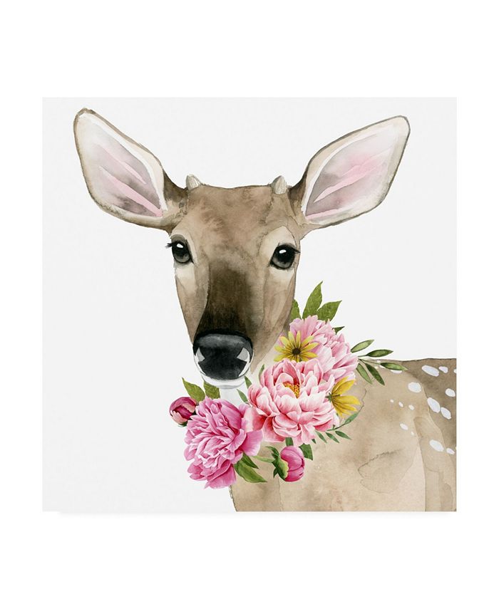 Trademark Global Grace Popp Deer Spring II Canvas Art - 15" x 20"