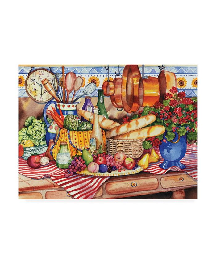 Trademark Global Kathleen Parr Mckenna French Kitchen Canvas Art - 37" x 49"