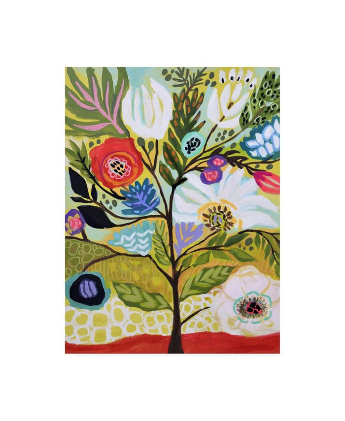 Trademark Global Karen Fields Flower Tree I Canvas Art - 20" x 25"