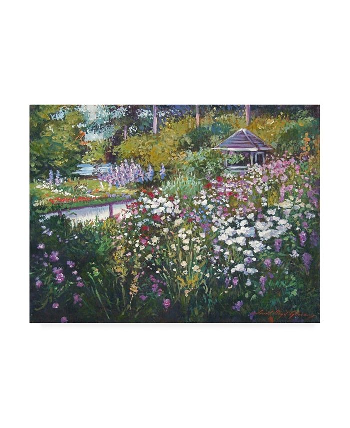 Trademark Global David Lloyd Glover Spring Garden Gazebo Canvas Art - 15" x 20"
