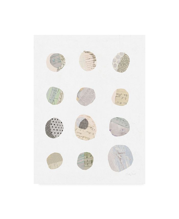 Trademark Global Courtney Prahl Geometric Collage Ii on White Neutral Canvas Art - 20" x 25"