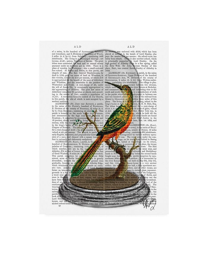 Trademark Global Fab Funky Bird in Bell Jar Canvas Art - 15.5" x 21"