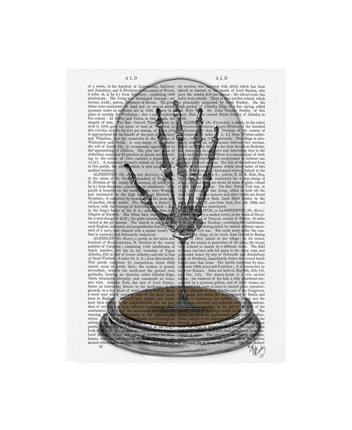 Trademark Global Fab Funky Skeleton Hand in Bell Jar Canvas Art - 36.5" x 48"