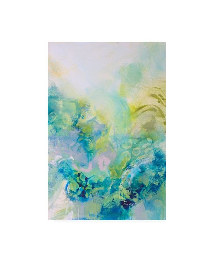 Trademark Global Jennifer Gardner Turquoise Flow I Canvas Art - 36.5" x 48"