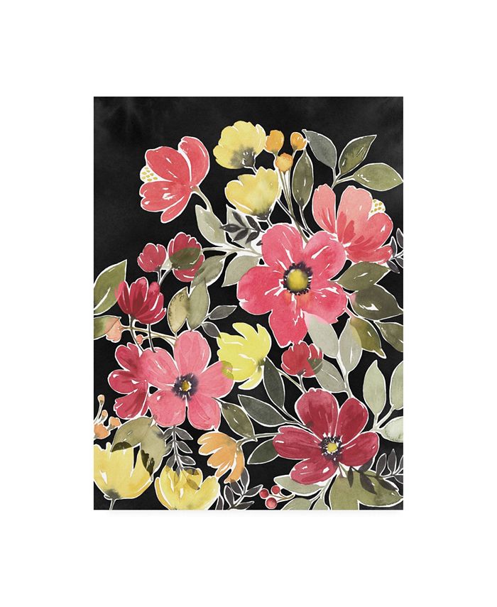 Trademark Global Grace Popp Night Flora I Canvas Art - 19.5" x 26"