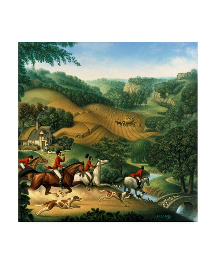 Trademark Global Dan Craig The Fox Hunt Canvas Art - 19.5" x 26"