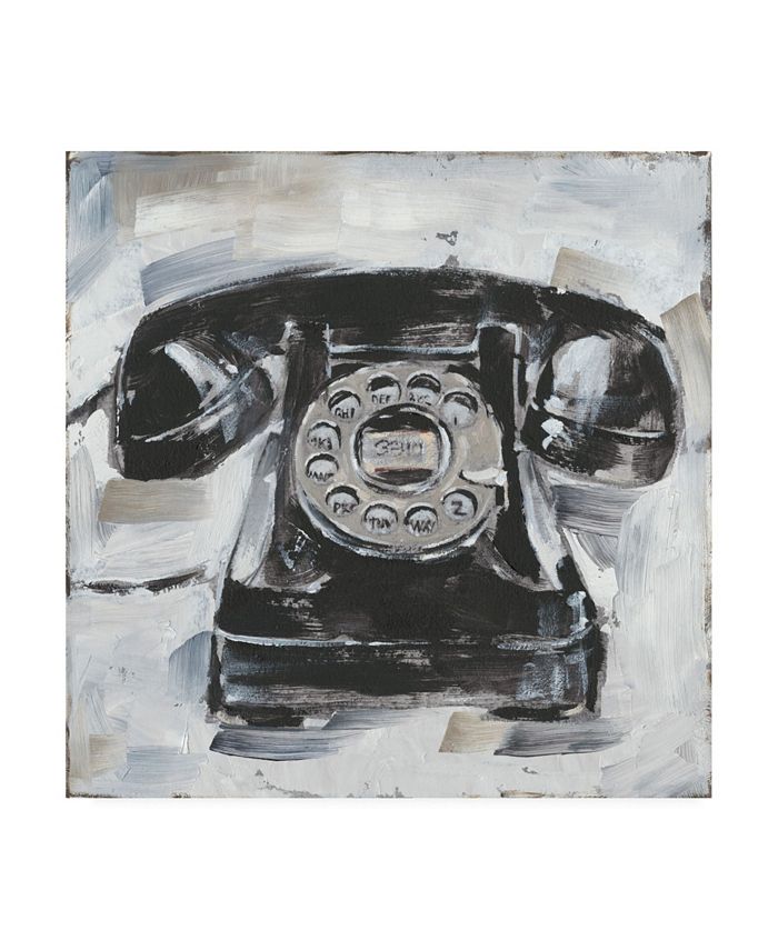 Trademark Global Ethan Harper Retro Phone I Canvas Art - 36.5" x 48"