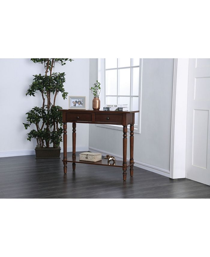 Furniture of America Humphry Two-Drawer Wooden Desk