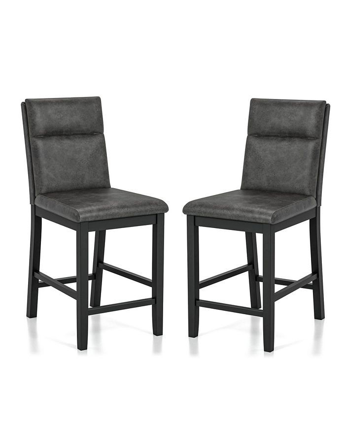 Furniture of America Harlence Padded Counter Chairs (Set of 2)