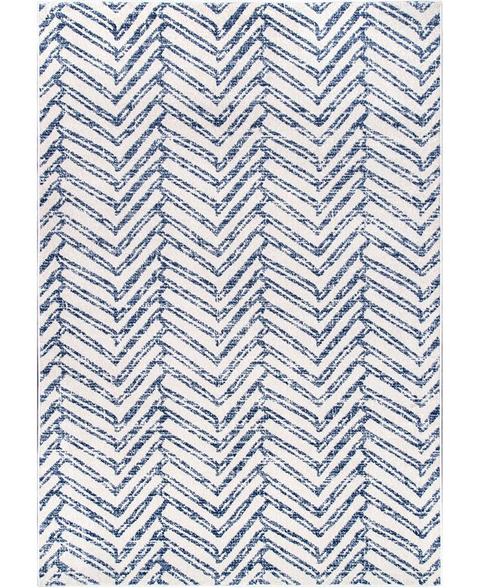 nuLoom Rosanne RZBD94A Blue 4' x 6' Area Rug