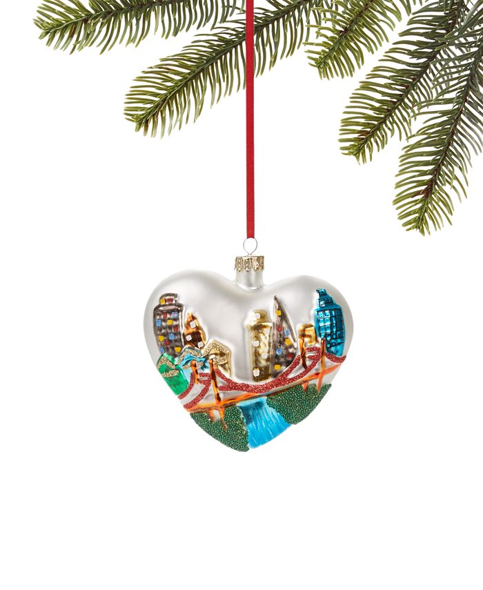 Holiday Lane San Francisco Landmarks Heart Ornament