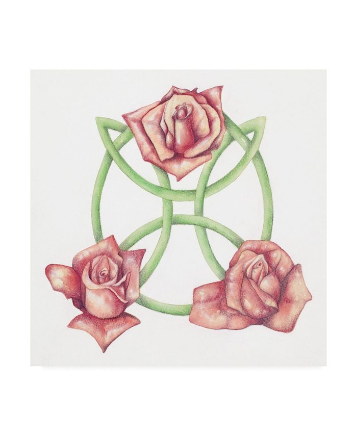 Trademark Global Deborah Kopka Tri Rose Canvas Art - 36.5" x 48"