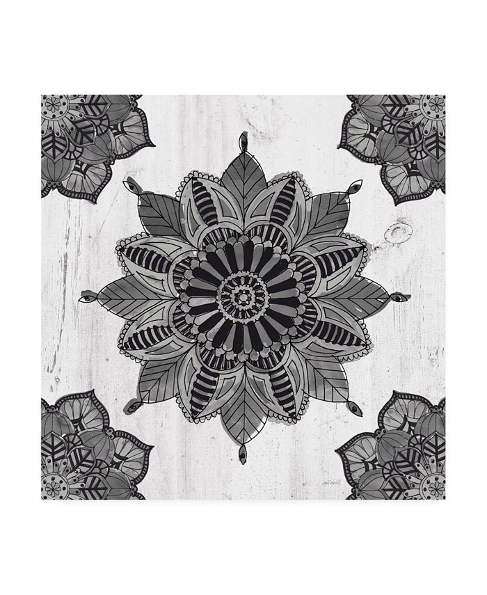 Trademark Global Anne Tavoletti Mandala Morning VI BW Canvas Art - 36.5" x 48"