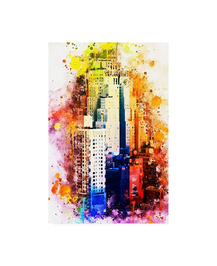 Trademark Global Philippe Hugonnard NYC Watercolor Collection - the New Yorker Canvas Art - 19.5" x 26"