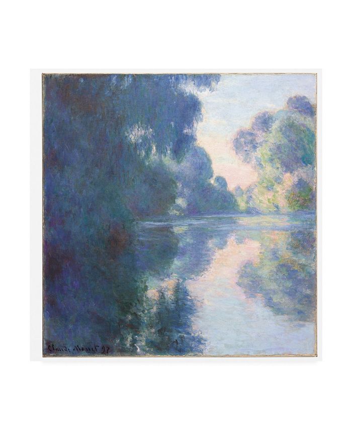 Trademark Global Claude Monet Matinee sur la Seine, 1897 Canvas Art - 36.5" x 48"