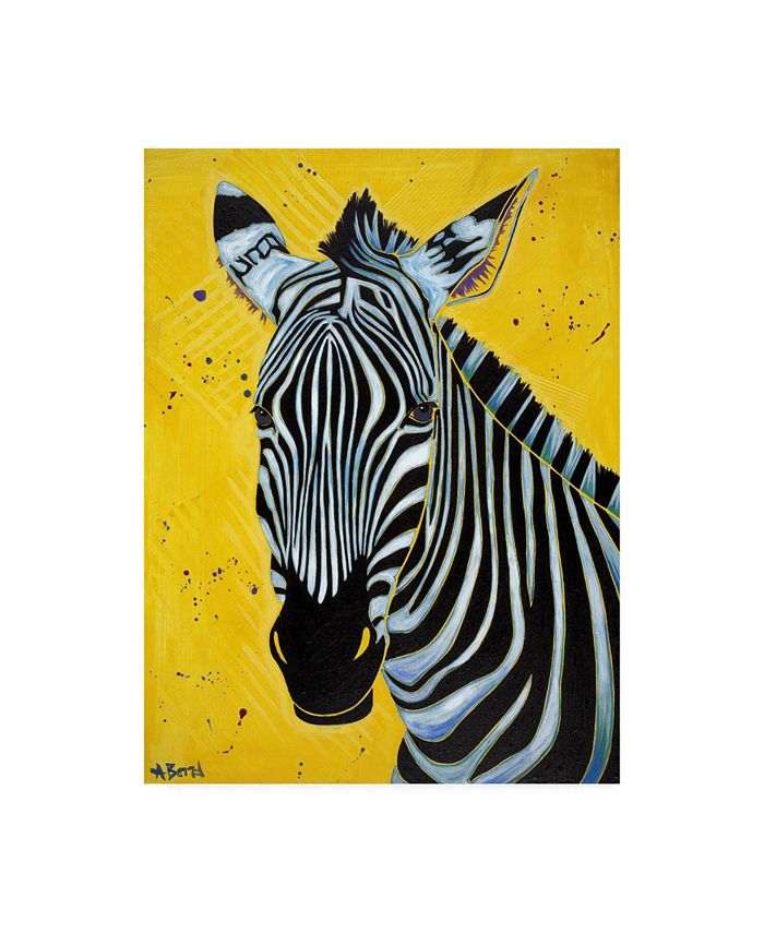 Trademark Global Angela Bon Zebra Close Canvas Art - 36.5" x 48"