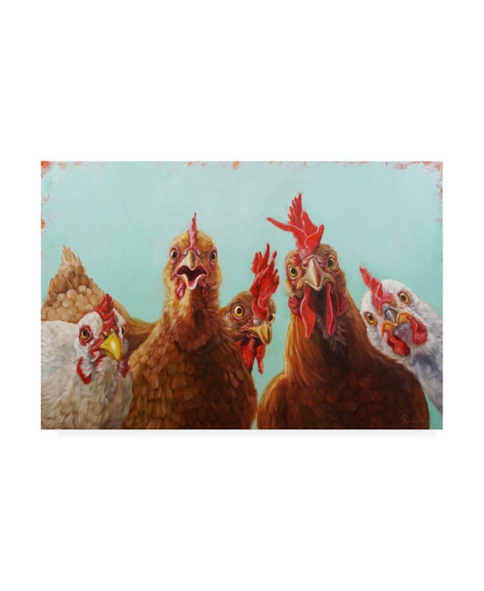 Trademark Global Lucia Hefferna Chicken for Dinner Canvas Art - 19.5" x 26"